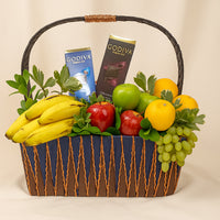 Fruitful Hamper With Belgian Chocolate