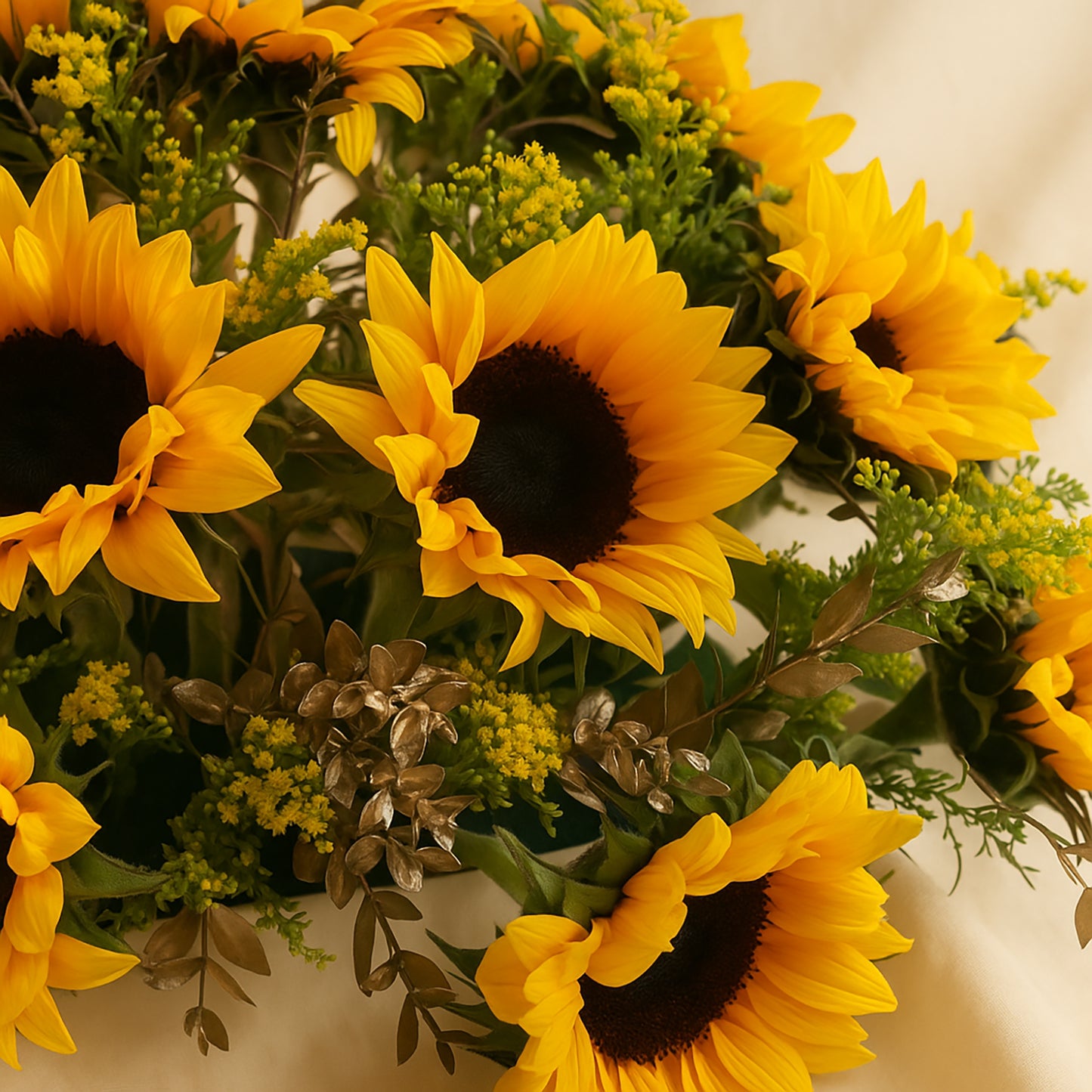 بوكس ورد ملكي | دوار الشمس مع الشوكولاتة