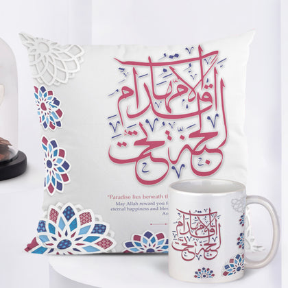 Forever Rose With Cushion n Mug For Mother