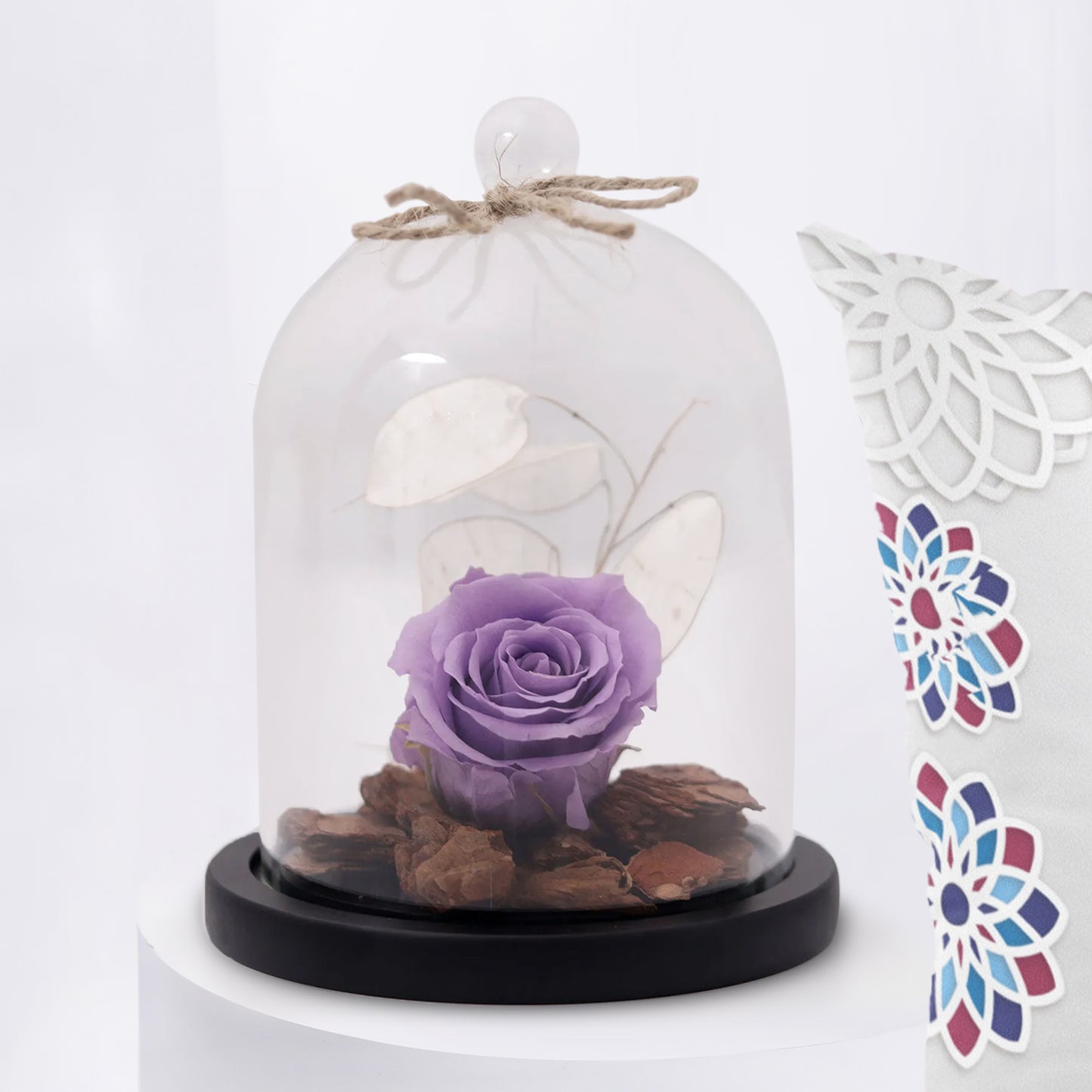 كومبو هدايا الأم | وردة محفوظة مع وسادة و مج