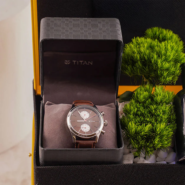 Boss Men's Perfume n Titan Watch Gifts For Him