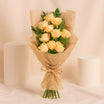 Nice Peach Roses Flower Bouquet