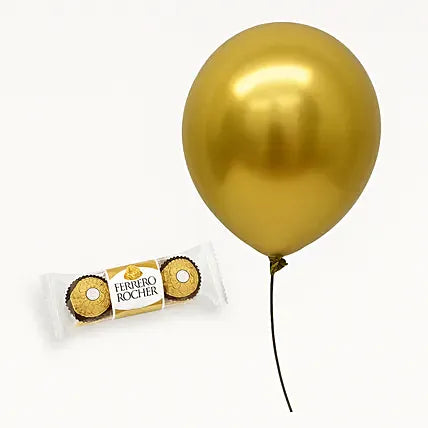 Golden Balloon n Ferrero Chocolates
