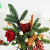 Season's Greetings Festive Flower Vase