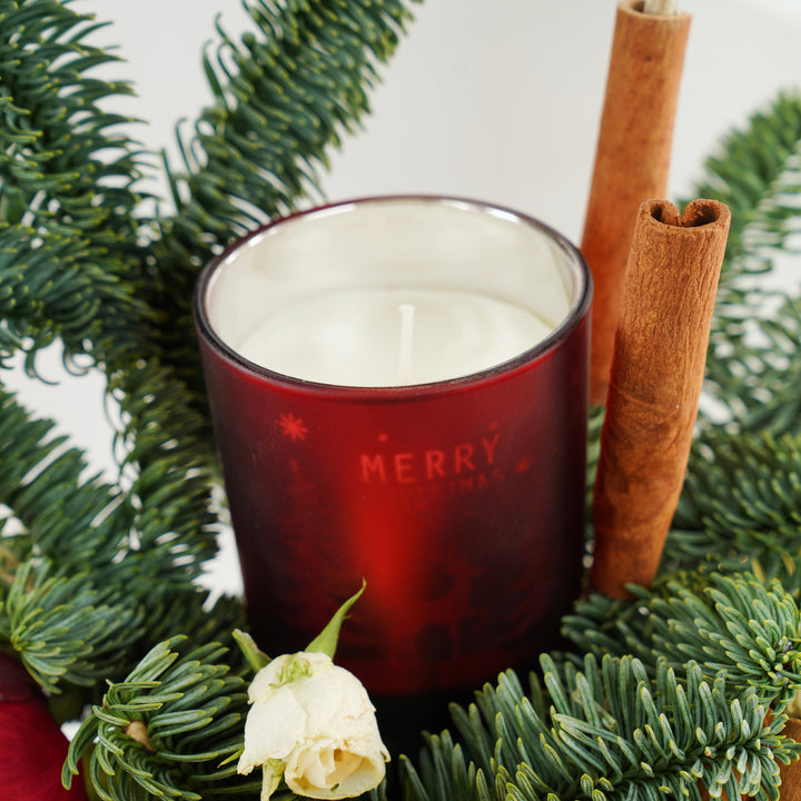 Season's Greetings Festive Flower Vase