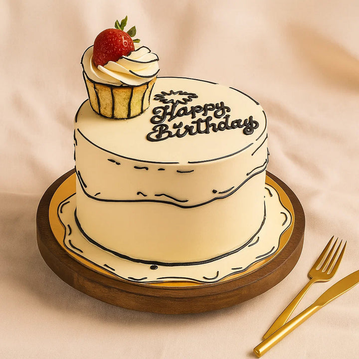 كيكة عيد الميلاد ثري دي كب كيك