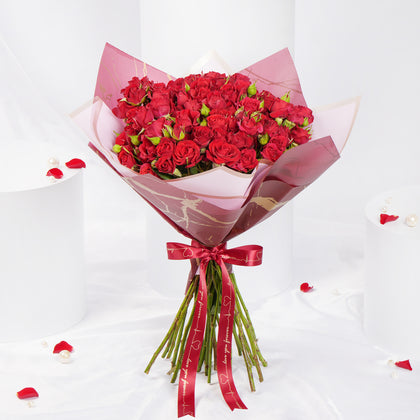 20 Red Spray Rose Bouquet