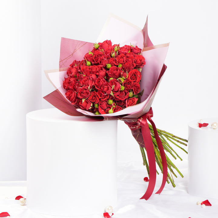 20 Red Spray Rose Bouquet