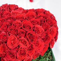 The Spray Rose Heart n Chocolate Tray