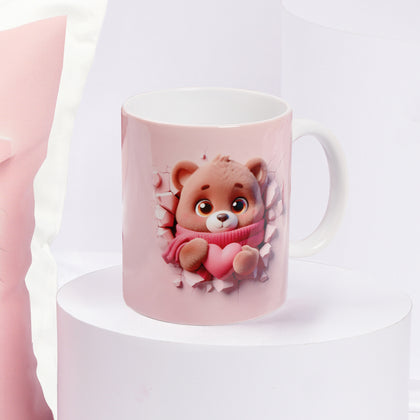 وسادة لطيفة مع كوب مج