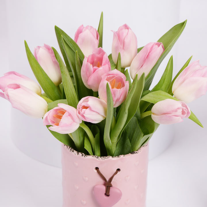 Pink Tulip Premium Pink Vase 
