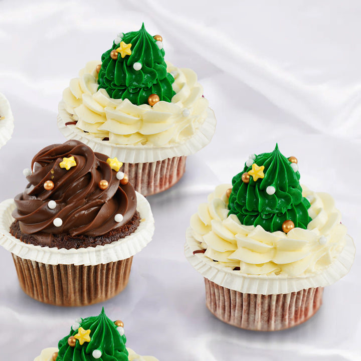 Season's Greetings Cupcakes 6 Pieces