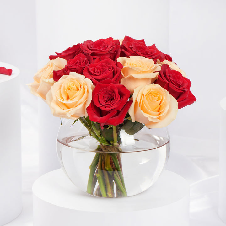 Fitna | Red n Peach Rose Bowl