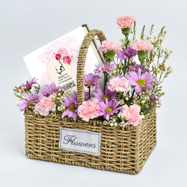  Mothers Gratitude Flower n Chocolate Basket