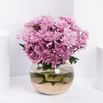 Chrysanths Charm Vase
