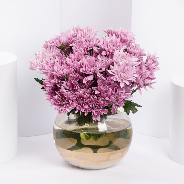 Chrysanths Charm Vase
