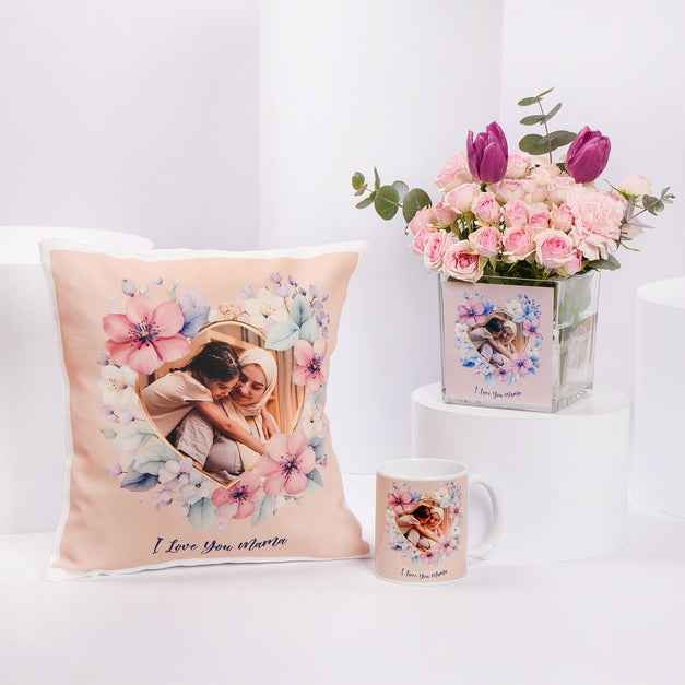  Love You Mama Flower Gift Combo