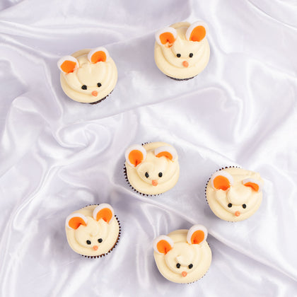 Fun Time Bunny Cupcakes 6 Pieces