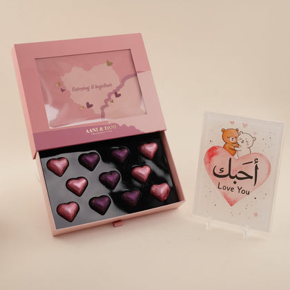 AANI & DANI Chocolate Hearts & Love You Table Top