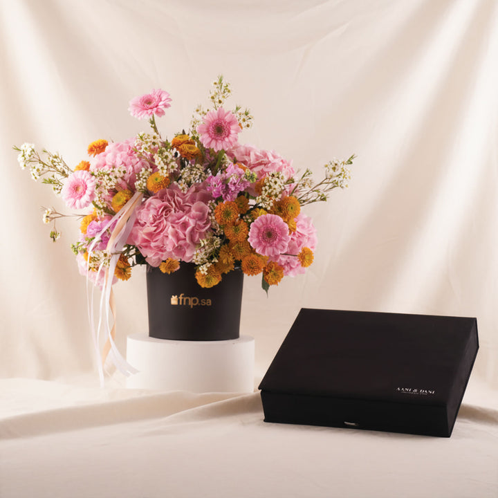 AANI & DANI Chocolate n Enchanting Hydrangea Box