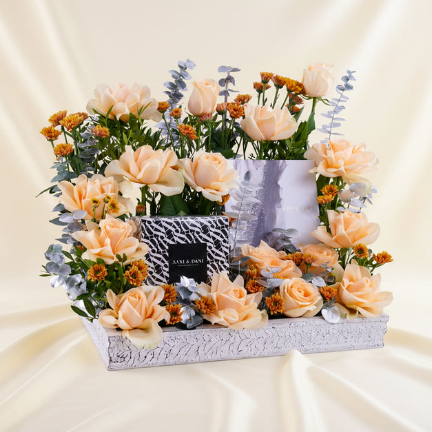 AANI & DANI Gifts n Peach Blush Tray