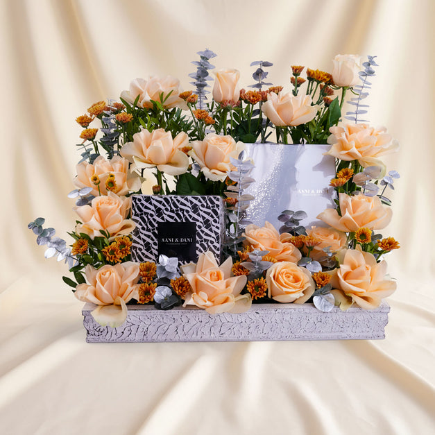 AANI & DANI Gifts n Peach Blush Tray