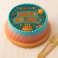 Happy Birthday Festive Cake