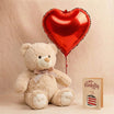 HBD Teddy n Heart Balloon 