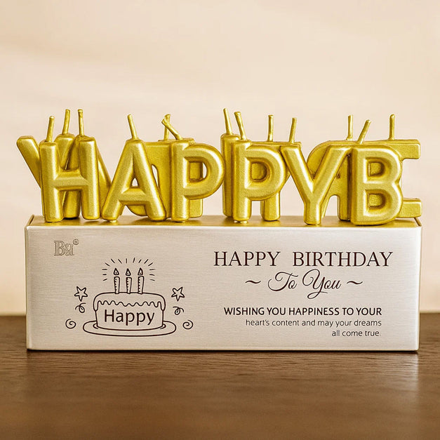 Happy Birthday Candle Letters