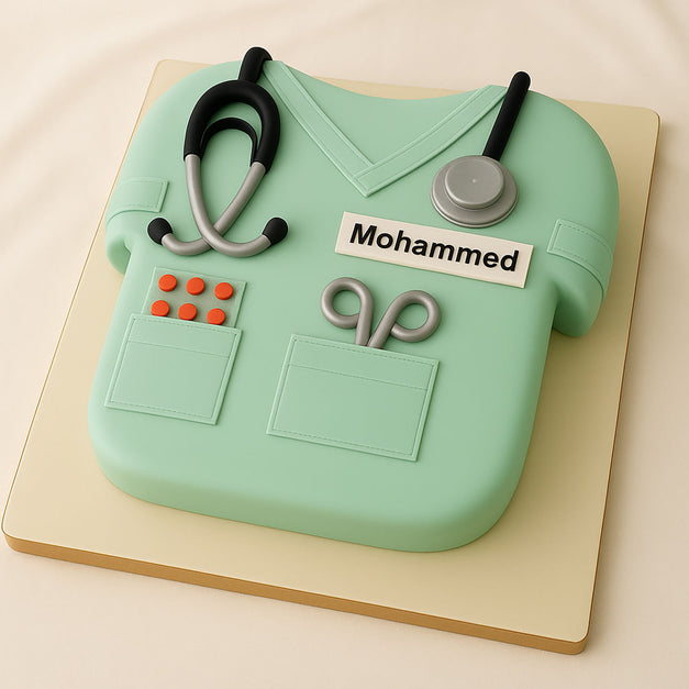 Name Customized Doctor Graduation Cake