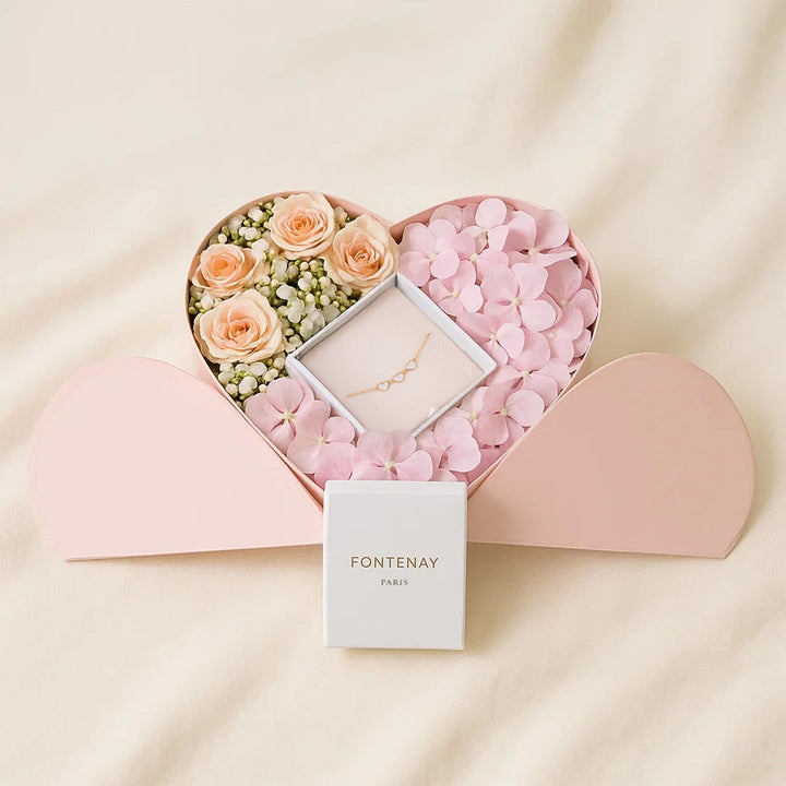 إسورة نسائية فونتيناي باريس مع بوكس قلب الورود