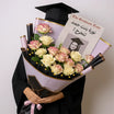  Ladies' Graduation Bouquet n Personalized Congrats Print