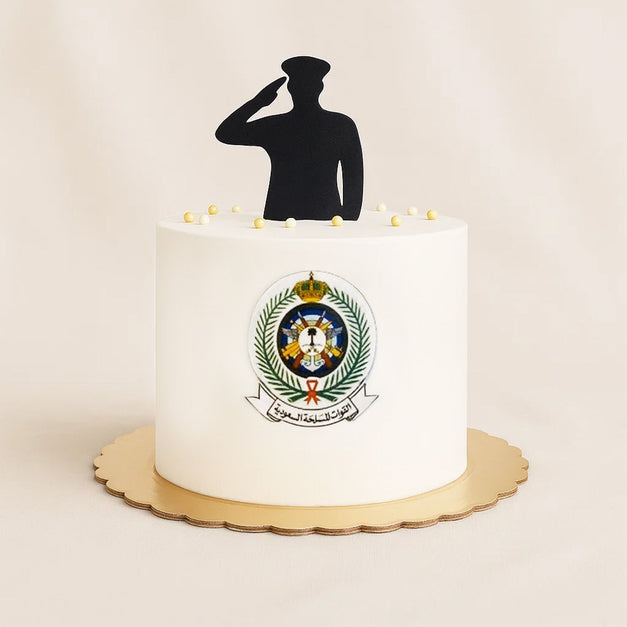 كيك تخرج عسكري تصميم الزي الرسمي