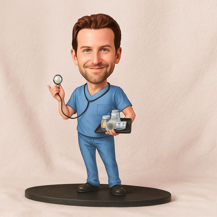 Male Nurse Caricature Personalized Gift