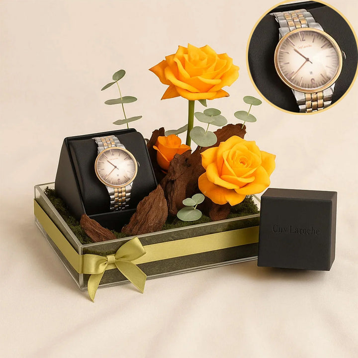 Guy Laroche Men's Watch  in Orange Rose Tray