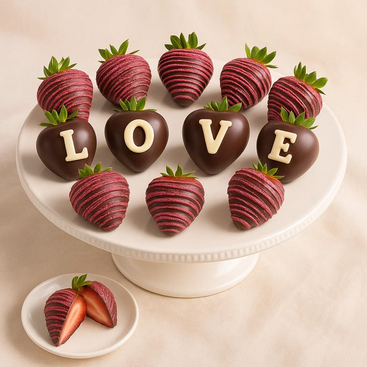 Buy Love Belgian Chocolate Covered Strawberries Online in Saudi