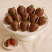 Dark Chocolate Salted  Strawberries