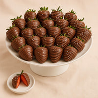 Dark Chocolate Salted  Strawberries