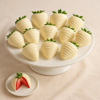 White Chocolate Covered Strawberries | 12 Pieces
