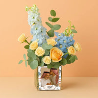 Best Dad Personalized Rose Vase