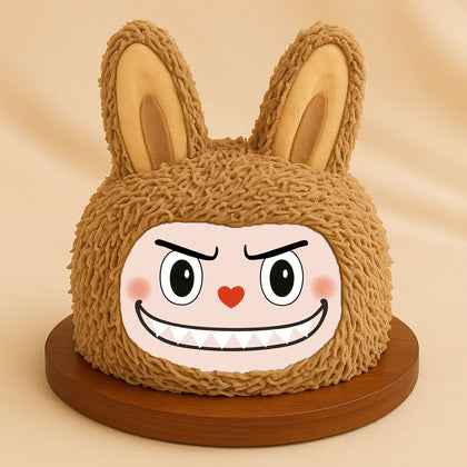 Brown Labubu Doll 3D Cake