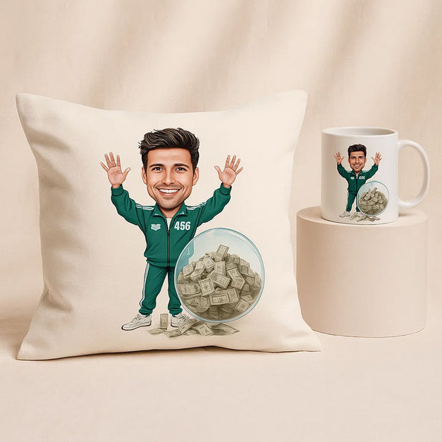 Personalised Tracksuit No. 456 Mug & Cushion