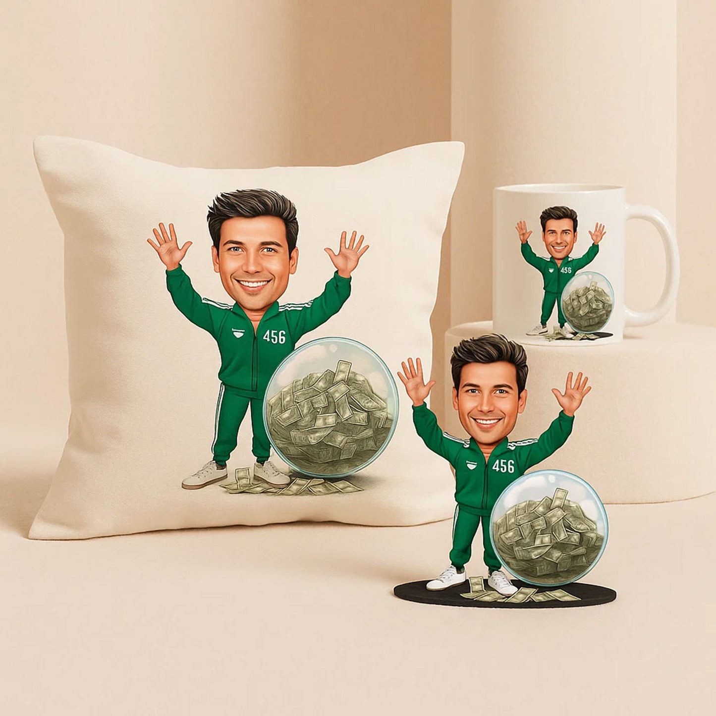 Personalised Squid Game Tracksuit No. 456 Gift Set