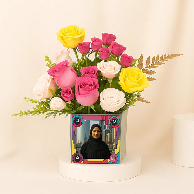 Squid Game Photo Customized Flower Vase