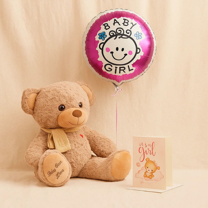 Baby Girl Teddy Set