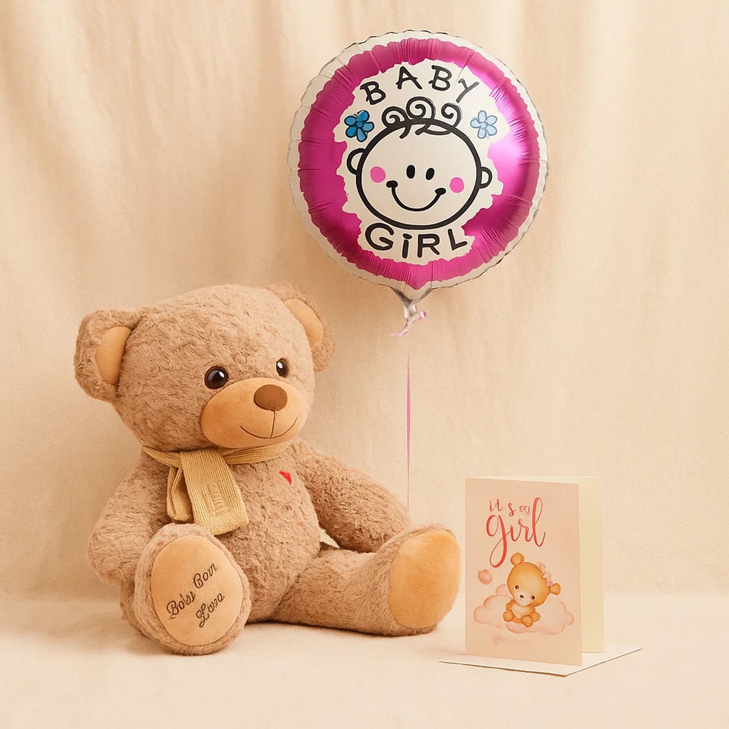 Baby Girl Teddy Set