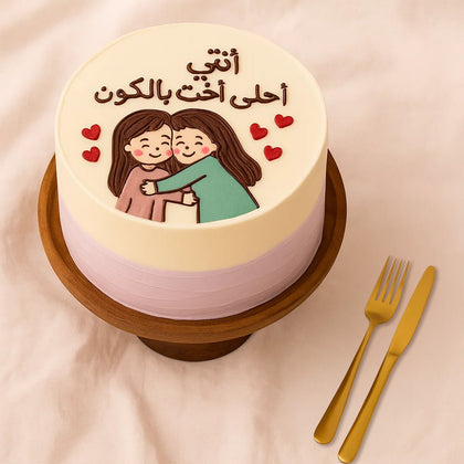 كيك ردفلفت هدية للأخت