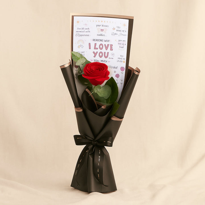 Love Reasons Red Rose