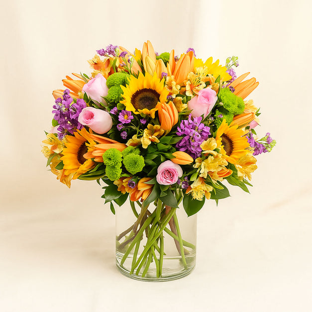 Sunflower n Flowers Harmony Vase