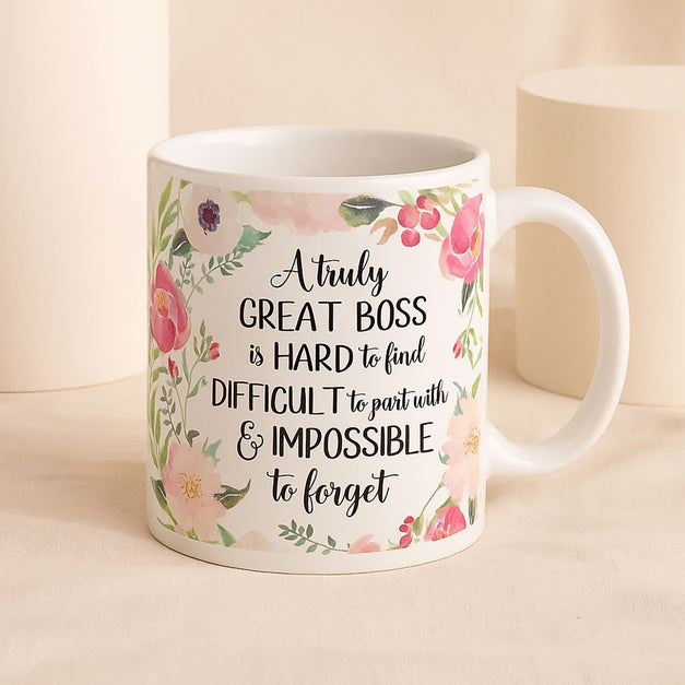 Appreciation Message in Boss Mug
